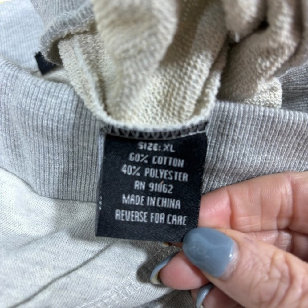 Sweatshirt Skirt Athleisure Casual Drawstring Pockets XL Light Gray #823 - Picture 5 of 5